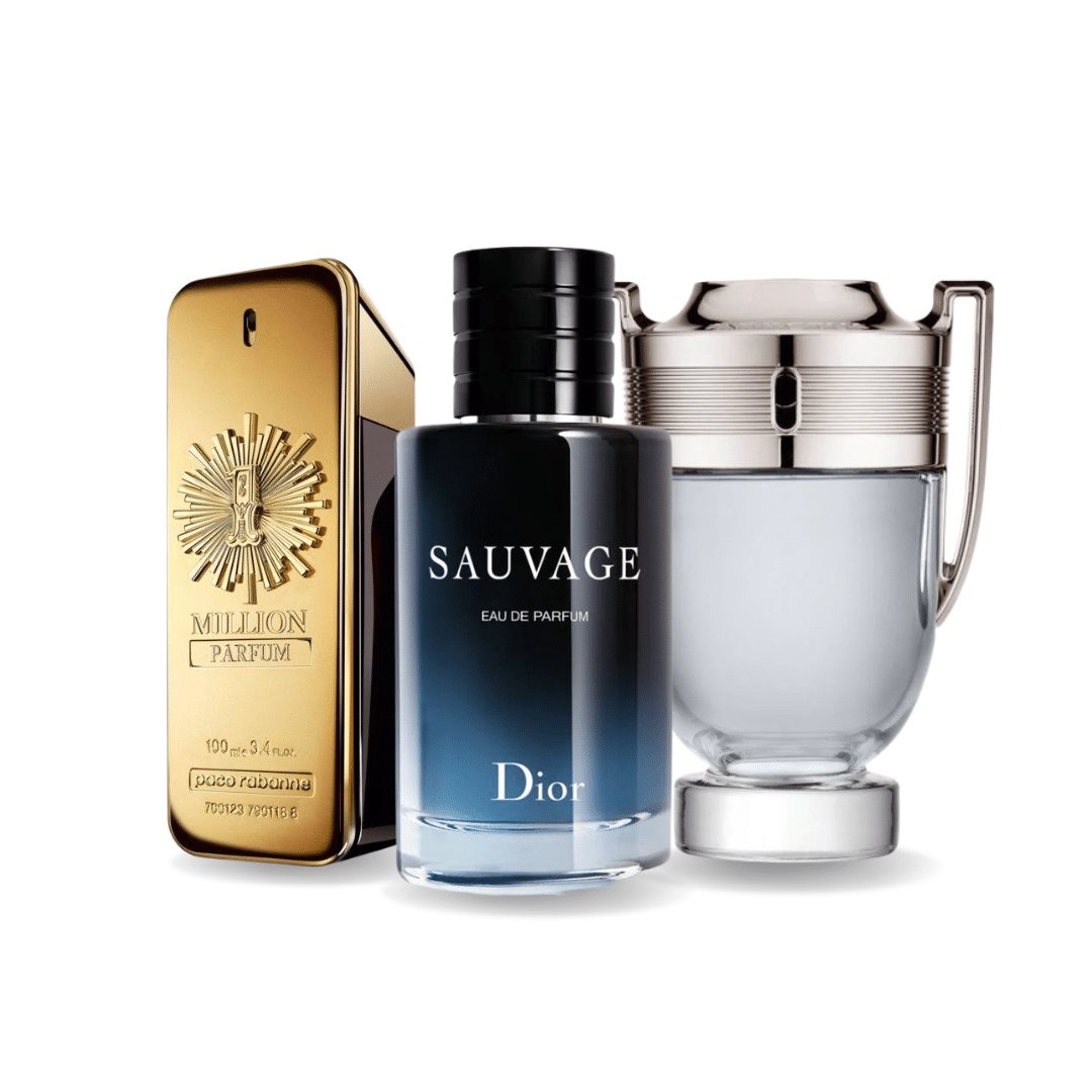 Kit 3 Parfüme ONE MILLION, SAUVAGE, INVICTUS (Eau de Parfum)